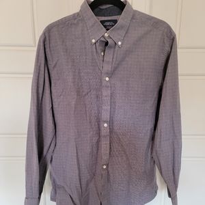 Charles Tyrwhitt Weekend large slim fit men's button down, purple check